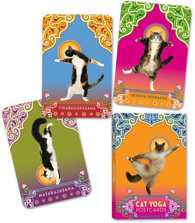 Cat Yoga Postcards by Rick Tillotson