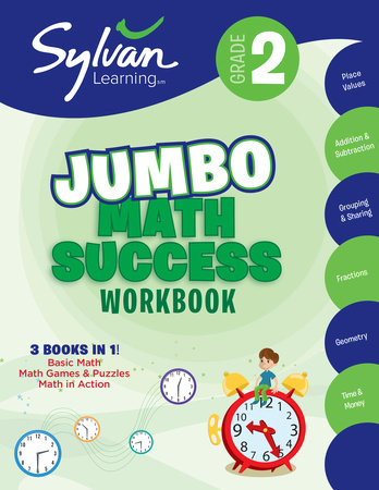 2nd Grade Jumbo Math Success Workbook by Sylvan Learning