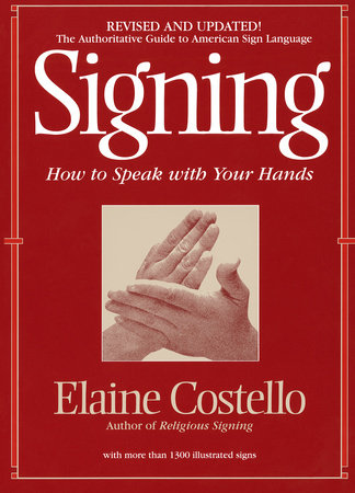 Signing by Elaine Costello, Ph.D.