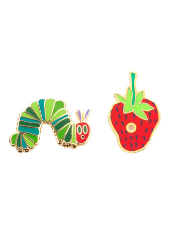 World of Eric Carle: The Very Hungry Caterpillar Enamel Pin Set - Pin Set of 2 by Out of Print
