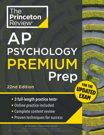 Princeton Review AP Psychology Premium Prep, 22nd Edition by The Princeton Review