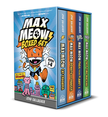 Max Meow Boxed Set: Welcome to Kittyopolis (Books 1-4) by John Gallagher