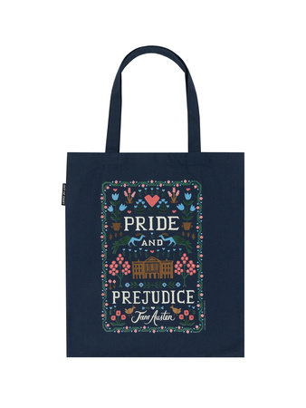 Puffin in Bloom: Pride and Prejudice Tote Bag by Out of Print