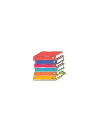 Emily Henry Book Stack Enamel Pin by Out of Print