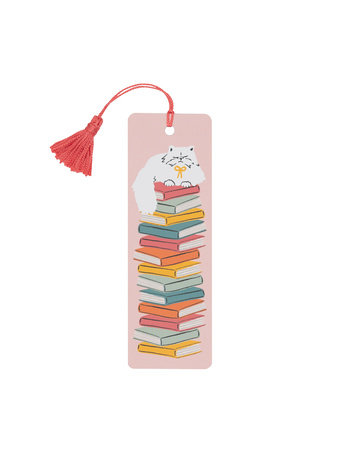 Cat Stack Bookmark by Out of Print