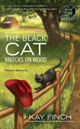 The Black Cat Knocks on Wood by Kay Finch