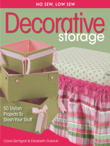 No Sew, Low Sew Decorative Storage