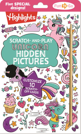 Scratch-and-Play Unicorn Hidden Pictures by 