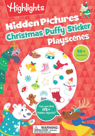 Christmas Hidden Pictures Puffy Sticker Playscenes by 