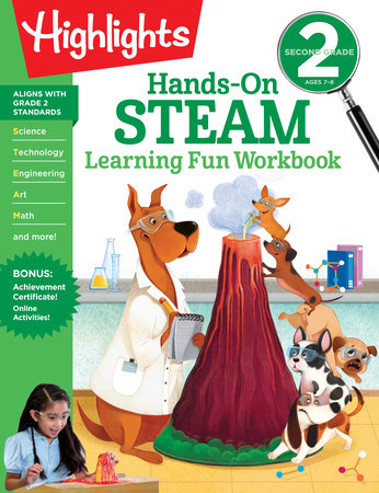 Second Grade Hands-On STEAM Learning Fun Workbook by Highlights Learning