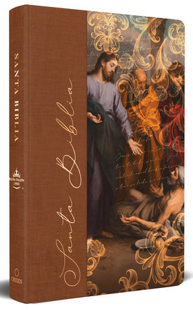 Biblia RVR 1960 letra grande, tamaño manual, tapa dura de tela Jesús sana / Spanish Bible RVR 1960 Handy Size Large Print Hardcover Cloth Jesus Heals by Reina Valera Revisada 1960