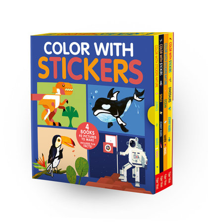 Color with Stickers 4-Book Boxed Set by Jonny Marx