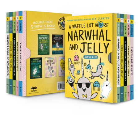 A Waffle Lot More Narwhal and Jelly (Hardcover Books 6-10) by Ben Clanton