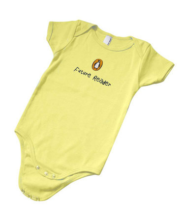 Onesie: Future Writer (6-12 mos) Yellow by Penguin Gear