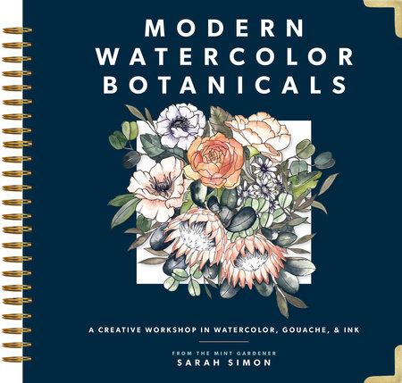Modern Watercolor Botanicals by Sarah Simon