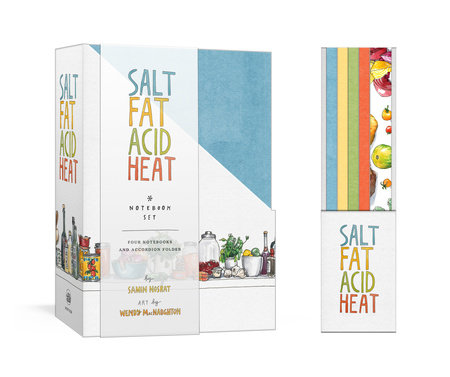 Salt, Fat, Acid, Heat Four-Notebook Set by Samin Nosrat