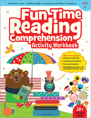 Fun Time Reading Comprehension - Activity Workbook For Children - Level 1 by Wonder House Books