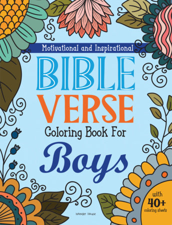 Motivational and Inspirational Bible Verses Coloring Book For Boys by Wonder House Books