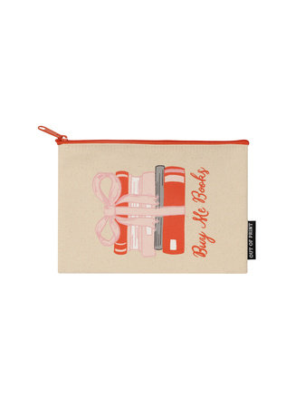 Buy Me A Book Stack Pouch by Out of Print