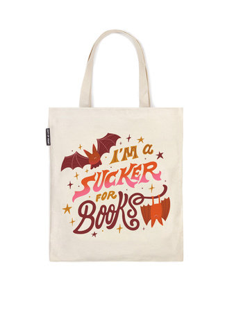 I'm a Sucker for Books Tote Bag by Out of Print