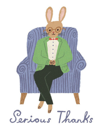 Love Muchly Greeting Cards: Thank You - Serious Thanks to You (Pack of 6) by COMPENDIUM