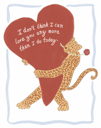 Love Muchly Greeting Cards: Love - I Don't Think I Could Love You Any More (Pack of 6) by COMPENDIUM