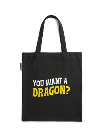 Fourth Wing: Want a Dragon Tote Bag by Out of Print