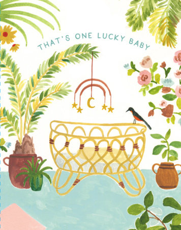 Love Muchly Greeting Cards: Baby - That's one lucky baby (Pack of 6) by 