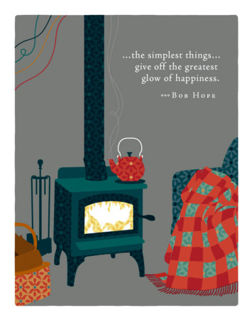 Positively Green Greeting Cards: Holiday - The simplest things…give off the greate (Pack of 6) by 