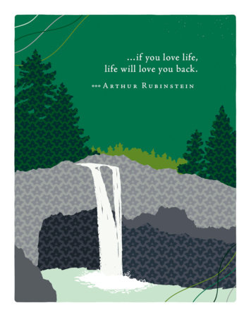 Positively Green Greeting Cards: Birthday - If you love life, life will love you (Pack of 6) by 