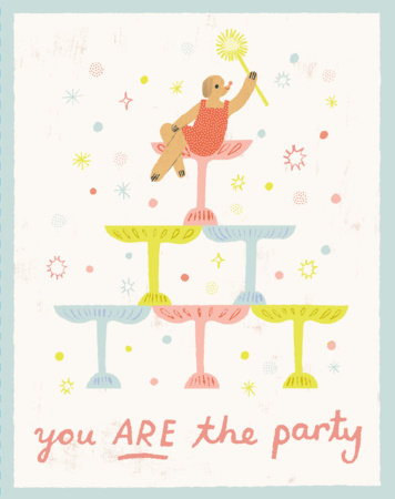 Love Muchly Greeting Cards: Birthday - You *are* the party. (Pack of 6) by 