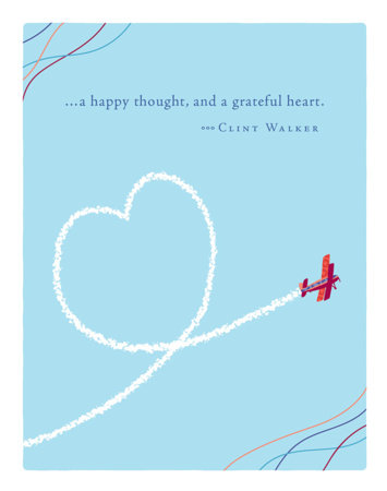 Positively Green Greeting Cards: Thank You - ...a happy thought, and a grateful heart. (Pack of 6) by 
