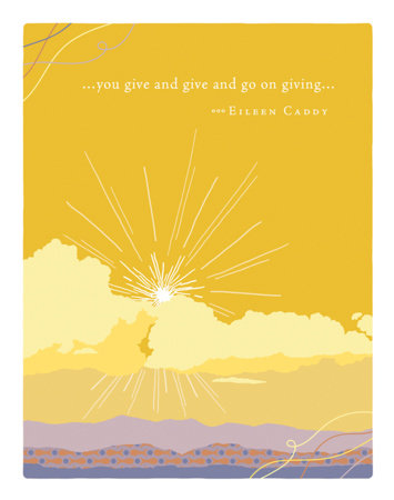 Positively Green Greeting Cards: Thank You - You give and give and go on giving… (Pack of 6) by 