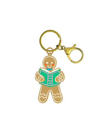 Gingerbread Book Club Keychain by Out of Print