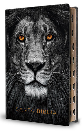Biblia Reina Valera 1960 letra grande. Biblia León símil piel índice / Spanish Bible RVR 1960 Handy Size Large Print imitation leather Lion of Judah by Reina Valera Revisada 1960