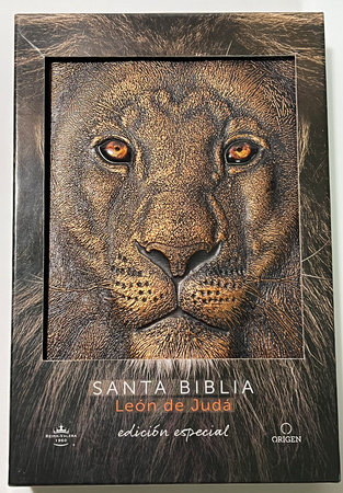 Biblia RVR 1960 Letra grande León de Judá edición especial bronce / Spanish Bible RVR 1960 Large Print Imitation Leather Lion of Judah Special Edition by Reina Valera Revisada 1960
