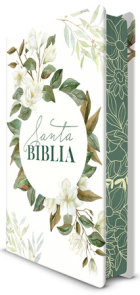 Biblia RVR 1960 letra grande tamaño manual, tapa dura con flores blancas / Spani sh Bible RVR 1960 Handy Size Large Print Hardcover White with white flowers