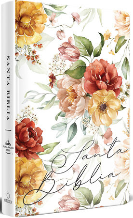 Biblia RVR 1960 letra grande tamaño manual, tapa dura flores / Spanish Bible RVR  1960 Handy Size Large Print Hardcover with flowers by Reina Valera Revisada 1960