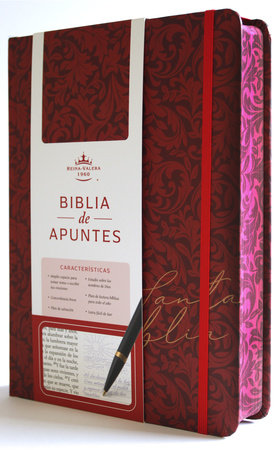 Biblia de Apuntes RVR 1960 Tapa dura, Vino tinto (Edición cantos pintados) / Spanish Journalling Bible RVR 1960 Hardcover Burgundy by Reina Valera Revisada 1960