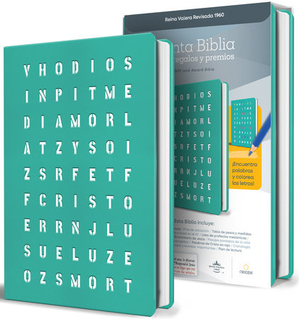 RVR 1960 para Regalos y Premios Aguamarina con Sopa de Letras / Spanish Bible RVR 1960 Gift and Award Bible Aquamarine Special Edition Wordsearch cover by Reina Valera Revisada 1960