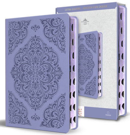 Santa Biblia RVR 1960 letra grande tamaño manual, Símil piel lavanda, con índice / Spanish Bible RVR 1960 Handy Size Large Print Lavender Leathersoft by Reina Valera Revisada 1960