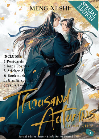 Thousand Autumns: Qian Qiu (Novel) Vol. 5 (Special Edition) by Meng Xi Shi; Cover art and illustrations by Me.Mimo; Color Illustration by Gearous; Translated by Faelicy