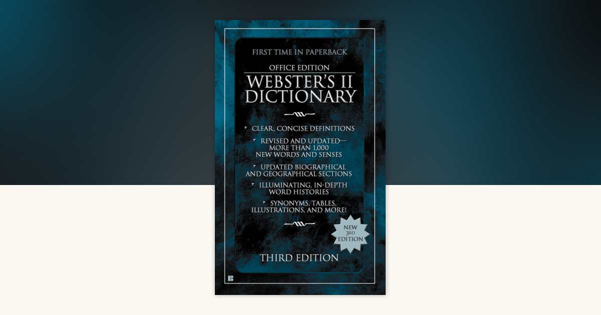 Webster's II Dictionary by Houghton Mifflin Co.: 9780425204085