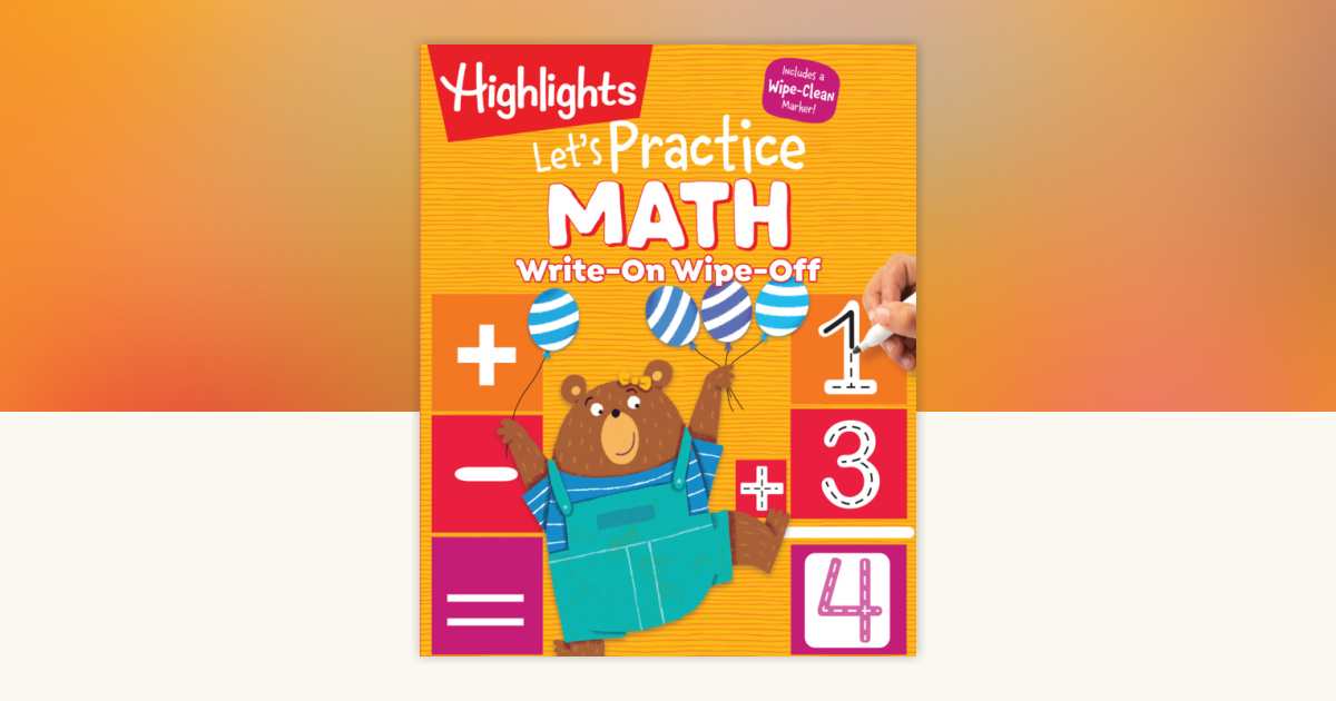 Write-On Wipe-Off Let's Practice Math: 9781644723036 ...