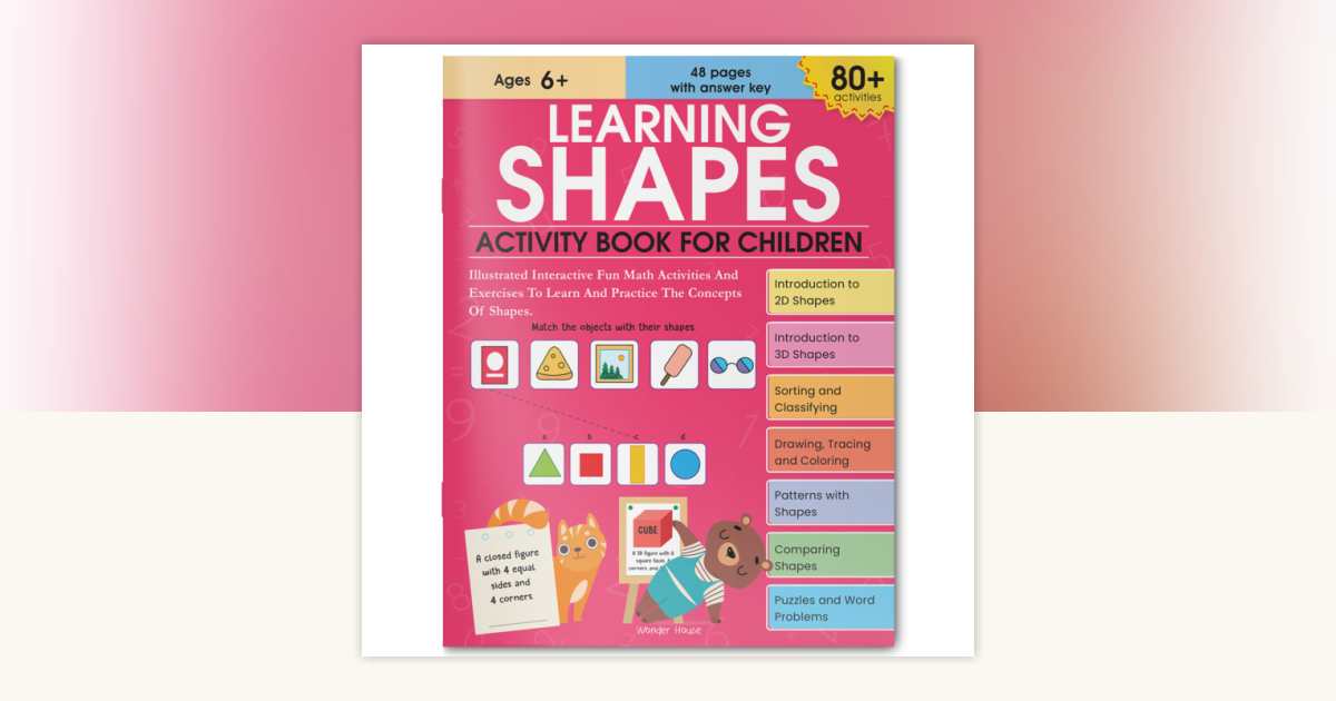 Learning Shapes Activity Book For Children by Wonder House Books ...