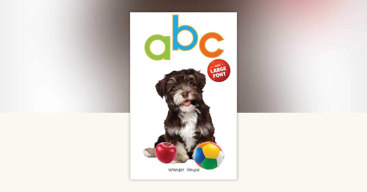 ABC - Early Learning Board Book With Large Font : Big Board Books ...